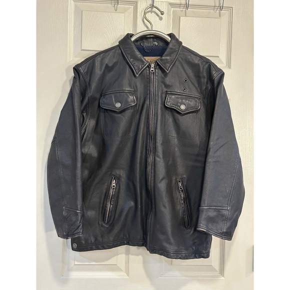 Black Leather Vintage Gap Jacket Vintage GAP Black Leather Jacket